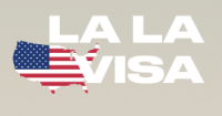 Логотип: LA LA VISA https://lala-visa.com/ +17735609373, +1 (773) 560-9373, hello@loftpineapple.com